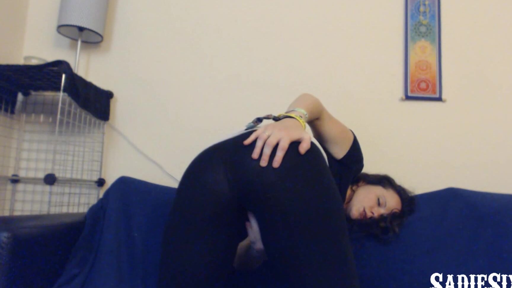 Sadiesixx Bent Over Yoga Pants Self Pleasure