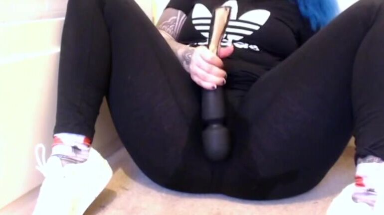 Hailie Adidas Slut Squirts In Leggings