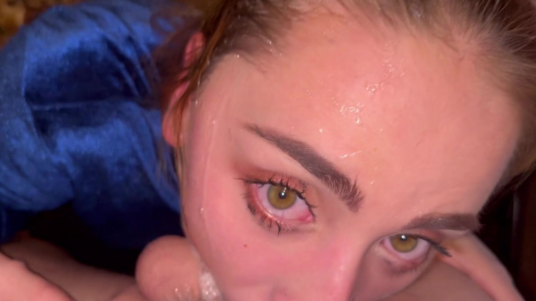 Raxxxbit Amazing Intense Facefuck Finishing With Throatpie