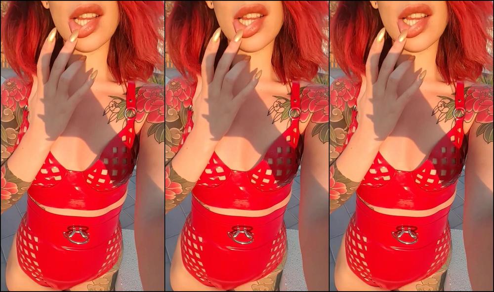 Adreena Angela N My Latex As The Sun Goes Down