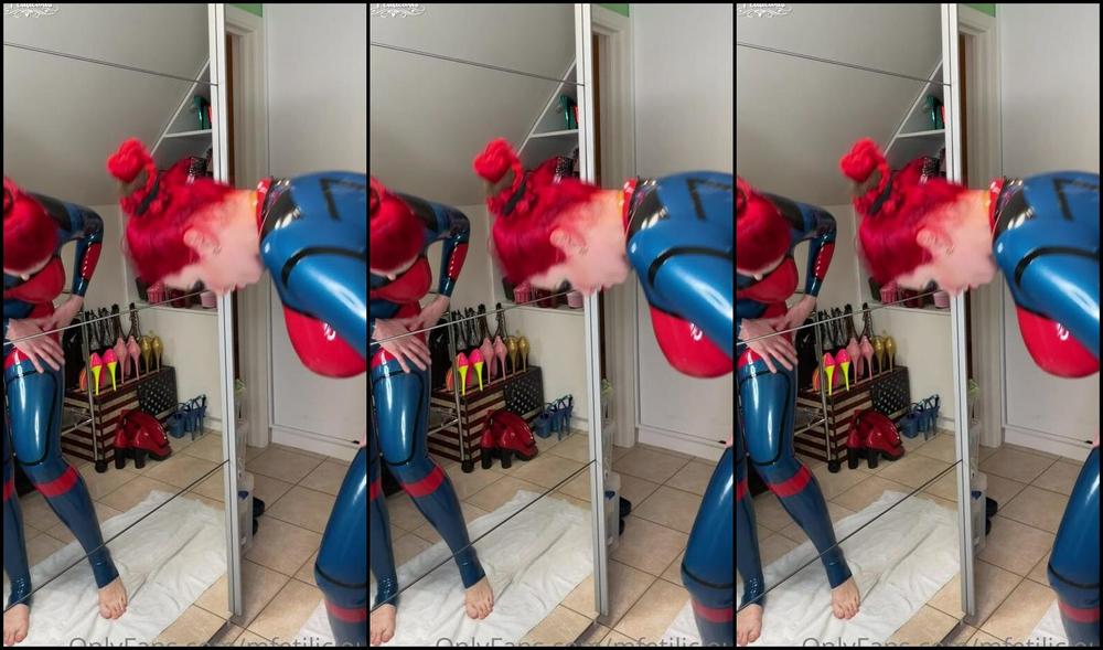 Mfetilicious Getting Dressed Up In My Space Agent Catsuit And Latex Boots By Fantastic Rubber Right Be