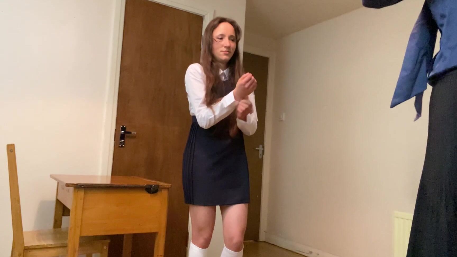 Miss Scarlet, Mila Grant, Spanking F F, Full HD, MLSlavePuppet MLSP _ Mila Hand Tawsing Punishment By Headteacher Scarlet Clips4Sale