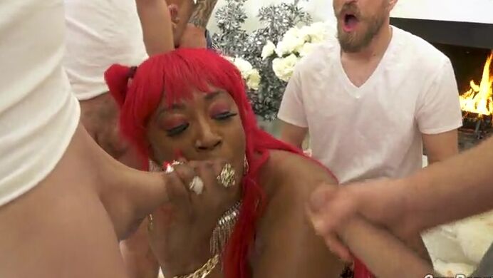 "Mix" BlowBang, GangBang, Big Booty, Bukakke, Big Tits, Facial, Shaved, Ebony, Tattoos, Swallow, Brunette Victoria Cakes - CumBang SiteRip