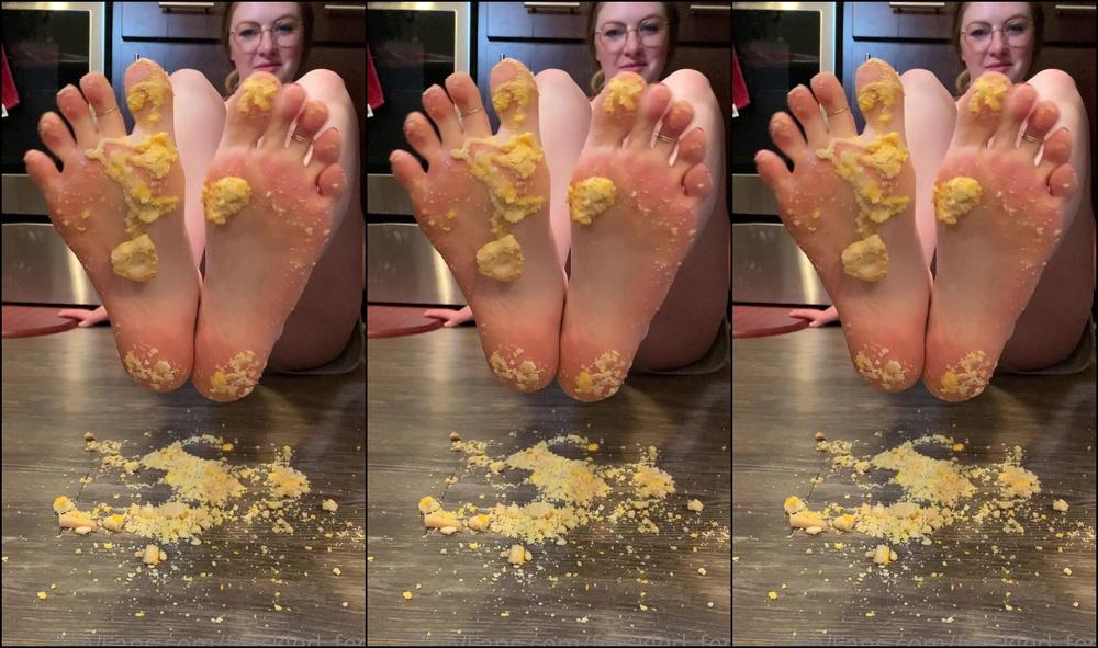 Freckled Feet Day Of Days Of Alice Food Crushing With Light Domination And Light Self Foot Worship