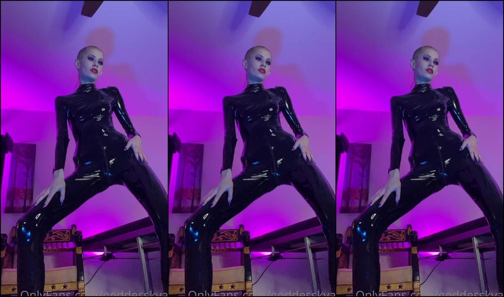 goddesskyaa 03 04 2022 2412947697 grovel and drool goon as you worship me in glorious latex my shiny black genuine latex catsuit fit 2 Onlyfans
