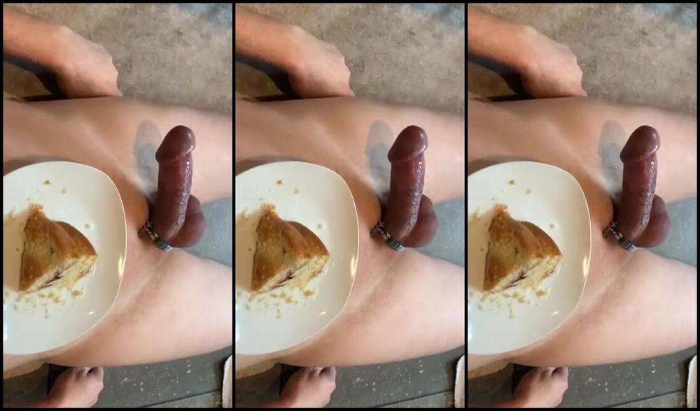 Gynarchygoddess Eating His Cum From His Birthday Cake Mp