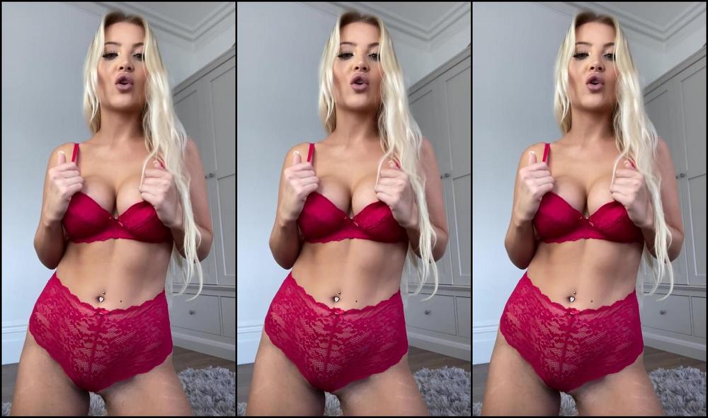 CutieDaisyMay093 JOI in red lingerie manyvids