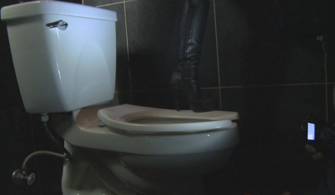 Mistress T public toilet pov MistressT