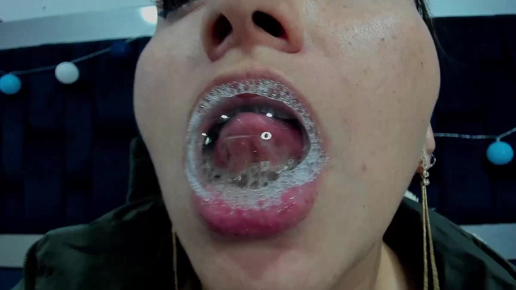 "Coconutsex" deepthroat, dildosucking, drool, milf, roughsex Sensual woman explores her kinky desires with exotic toy manyvids