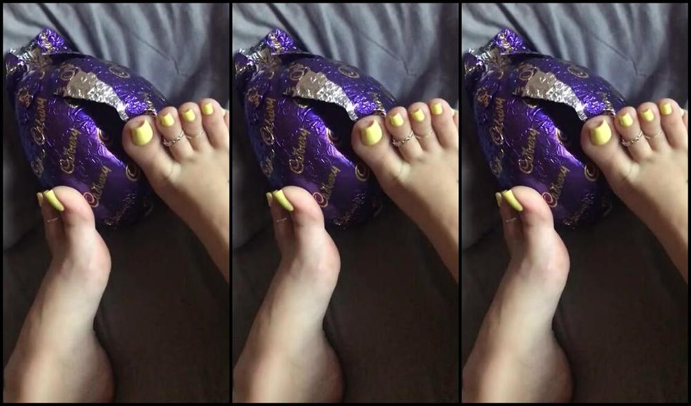 Footsiegalore Onlyfans Only Fans Exclusive Happy Easter Chocolate For Breakfast Today Is Standard How Much Would You