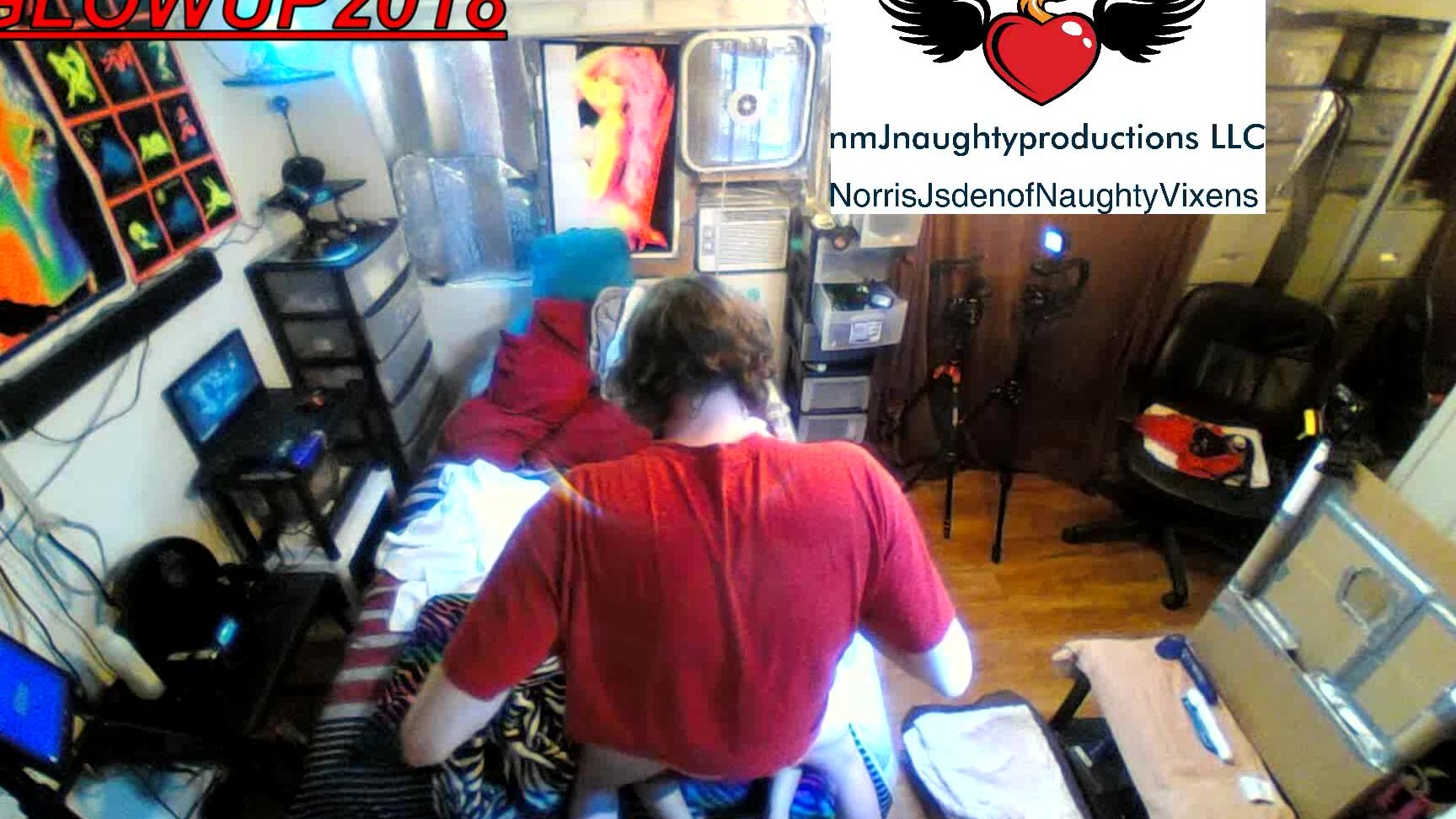 "nmjnaughtyvixens" blowjob, cowgirl, fucking, pussyeating, webcam Mandy Mynx rocks my cock amp bed manyvids