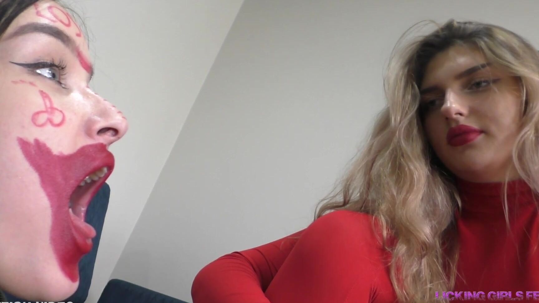 Licking Girls Feet - VALERIA - Having fun with her ugly slave girl - Makeup and other humiliations Clips4Sale