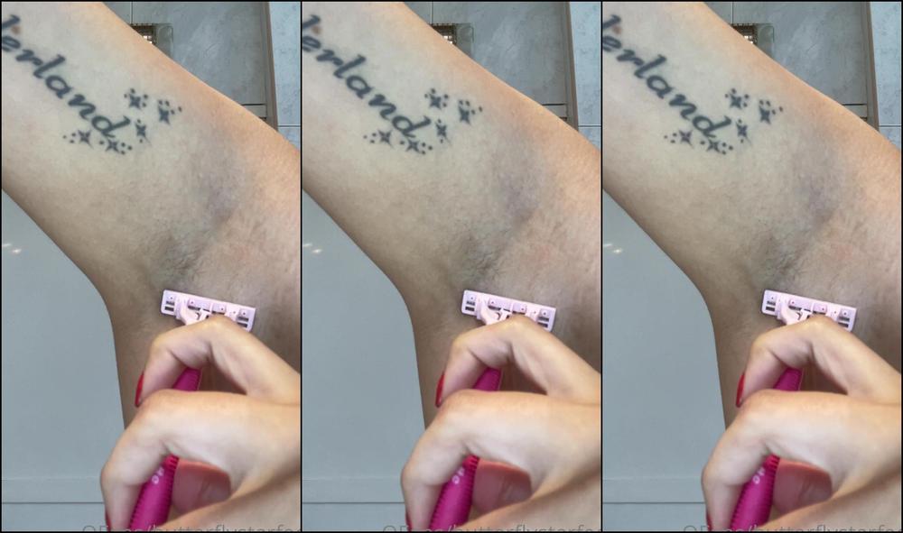 Queenstarb Shaving My Pits And Putting Some Lotion To Make Them Softer Than Ever