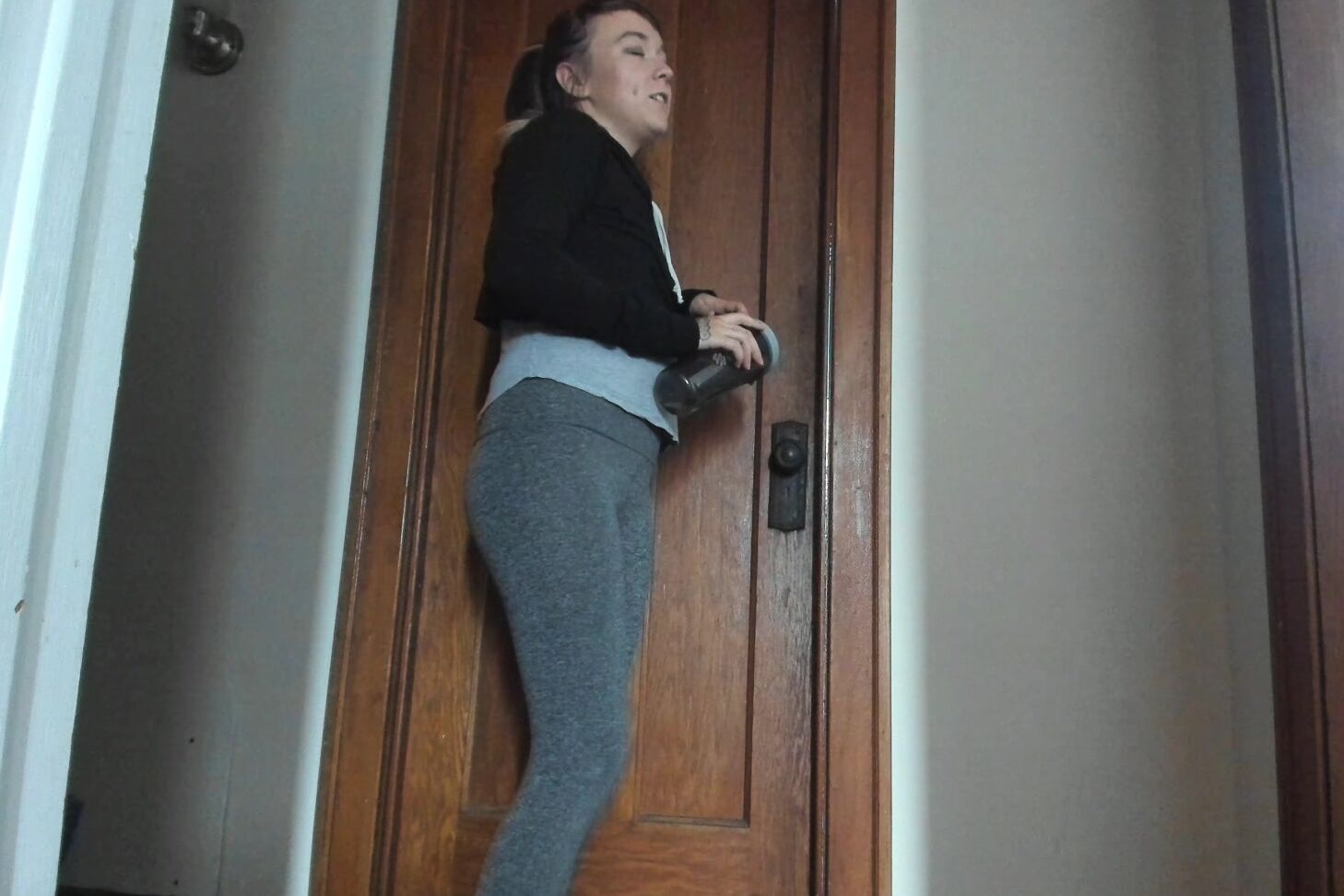 Feliciafisher Toilet Denied Desperate P In Leggings