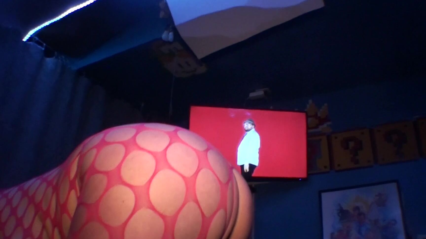 Nikkisexx Fishnet Strip Tease And Pov Sex