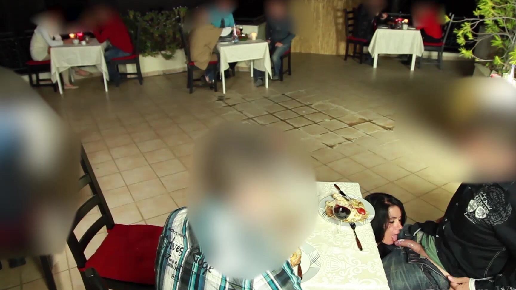 Alexandra Wett Public Extremely In The Restaurant