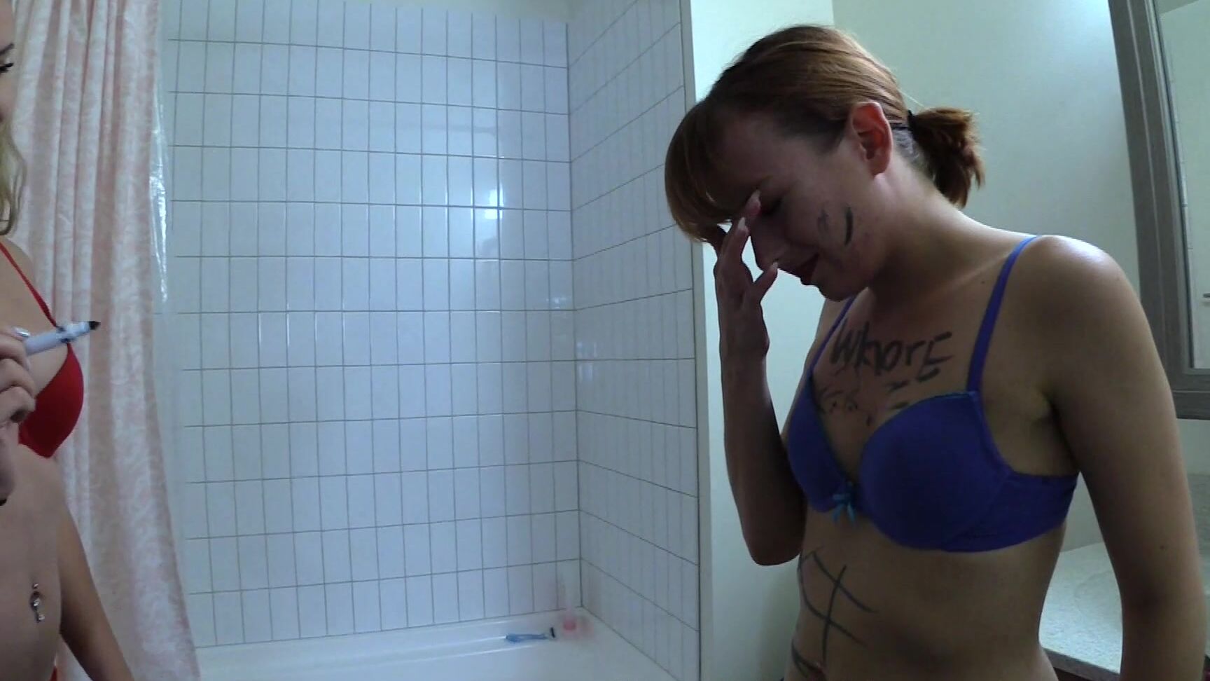 "Chloe, Lizzy Lamb" Humiliation, Femdom, Toilet Swirly Chloe & Lizzy. Whores Face Washed in Toilet Extreme Cruel Humiliation BratPrincess