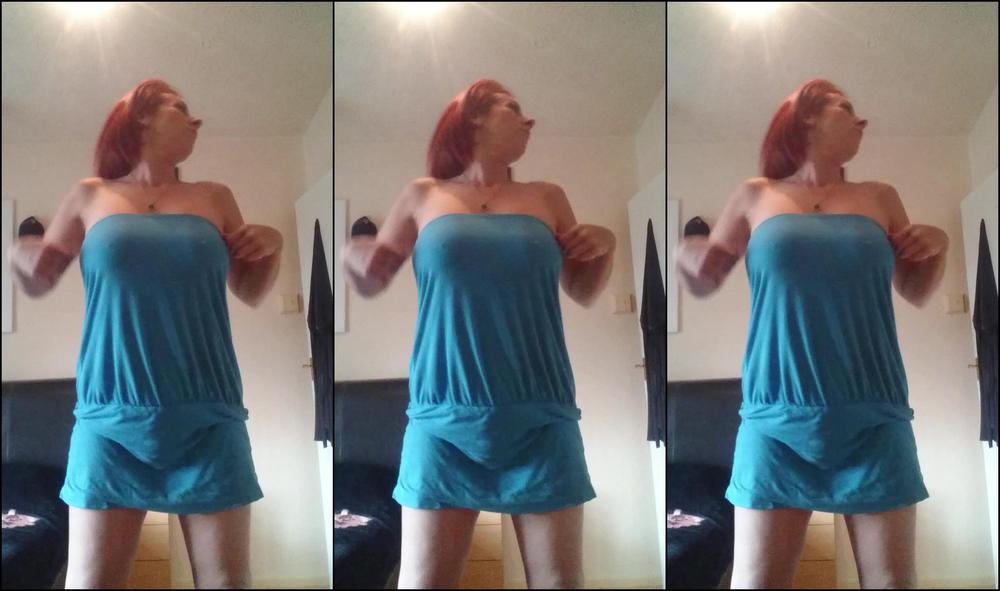 Curvycandice Blue Dress White Legs