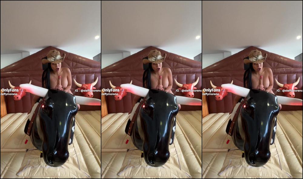 Steffymoreno 2438555967 04 28 2022 I Was Enjoying Fucking My Dildo While Riding A Mechanical Bull It Was Not An Easy