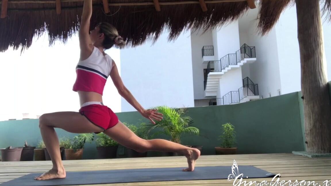 Gina Gerson It Is How I Start My Morning Actually It Is Public Rooftop Of My Hotel And I Do This I