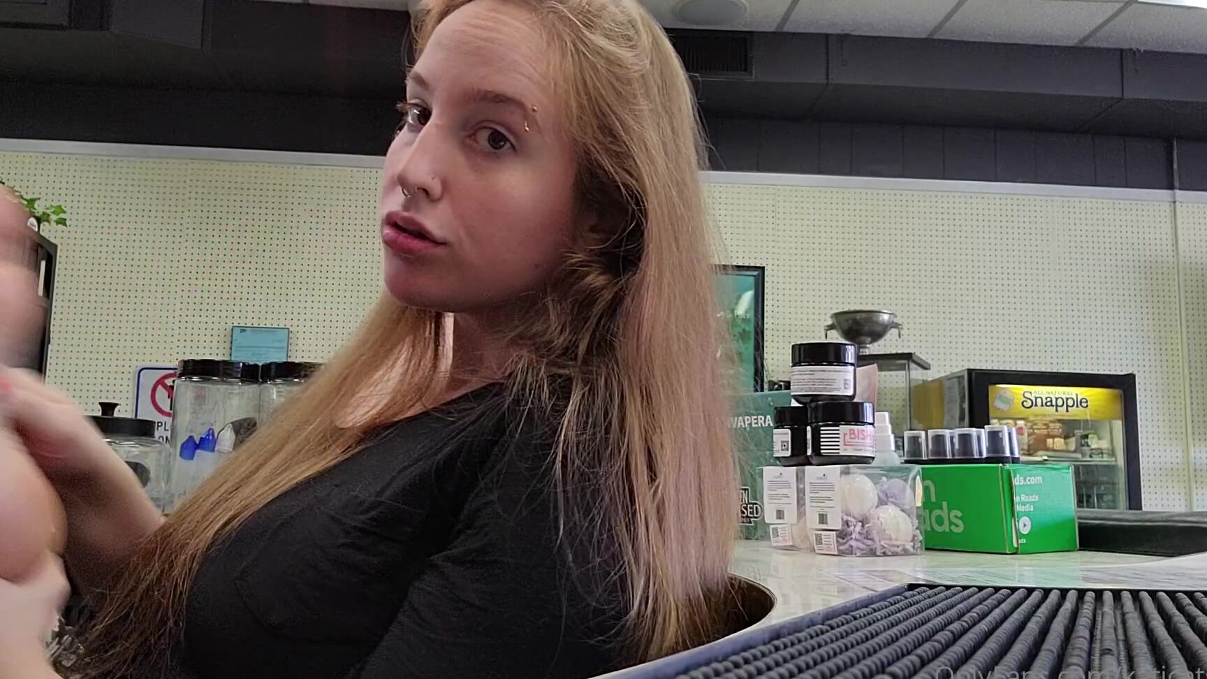 Katicatsfeet Watch Me Notice A Customer Looking Through The Window Full Length