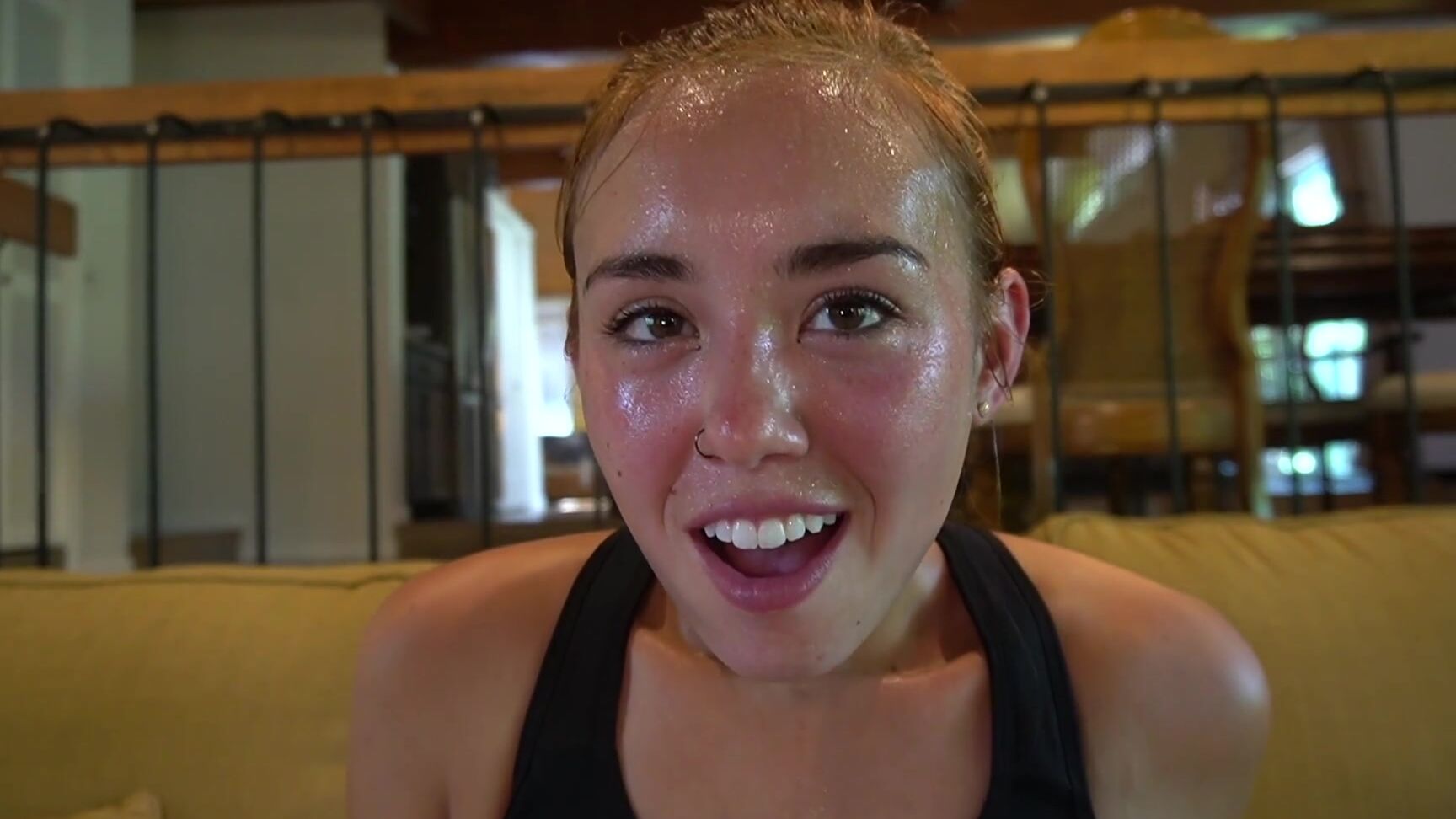 Close-Ups, Face Fetish, Solo Female, Solo masturbation, Sweat Fetish brandibabes dripping sweat face close up orgasm ManyVids