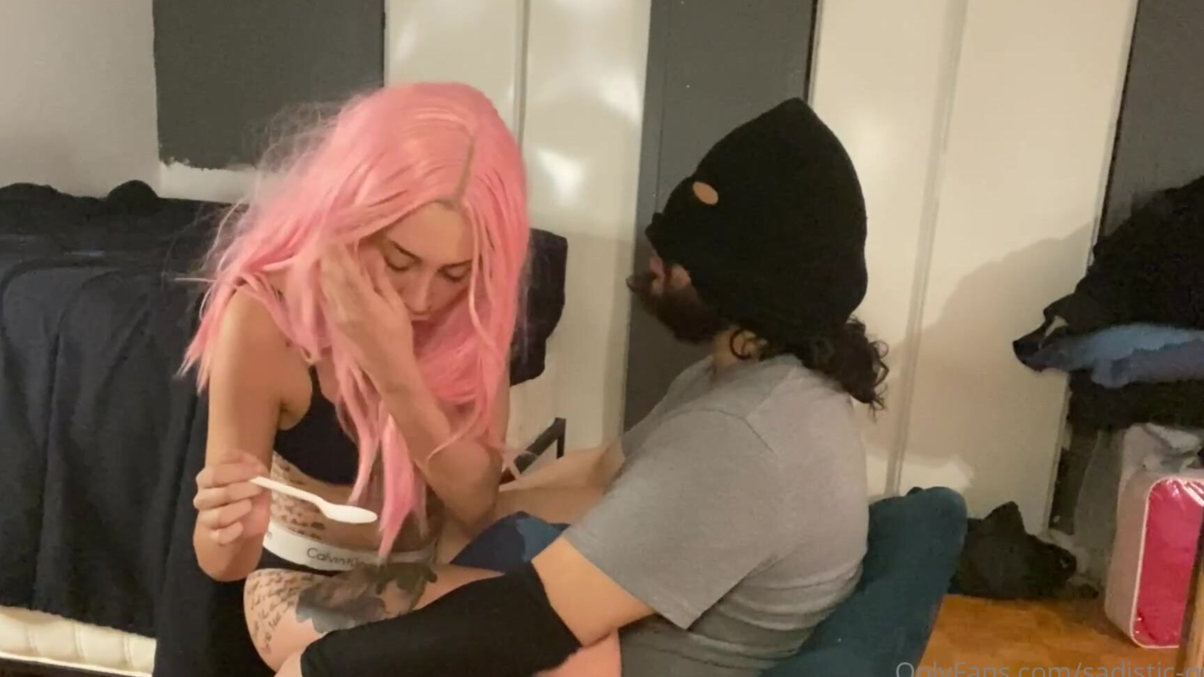 Sadistic Queen Spoon Feeding My Spit Hd Watch Me Treat My Loser Slave By Spoon Feeding Him My Spit