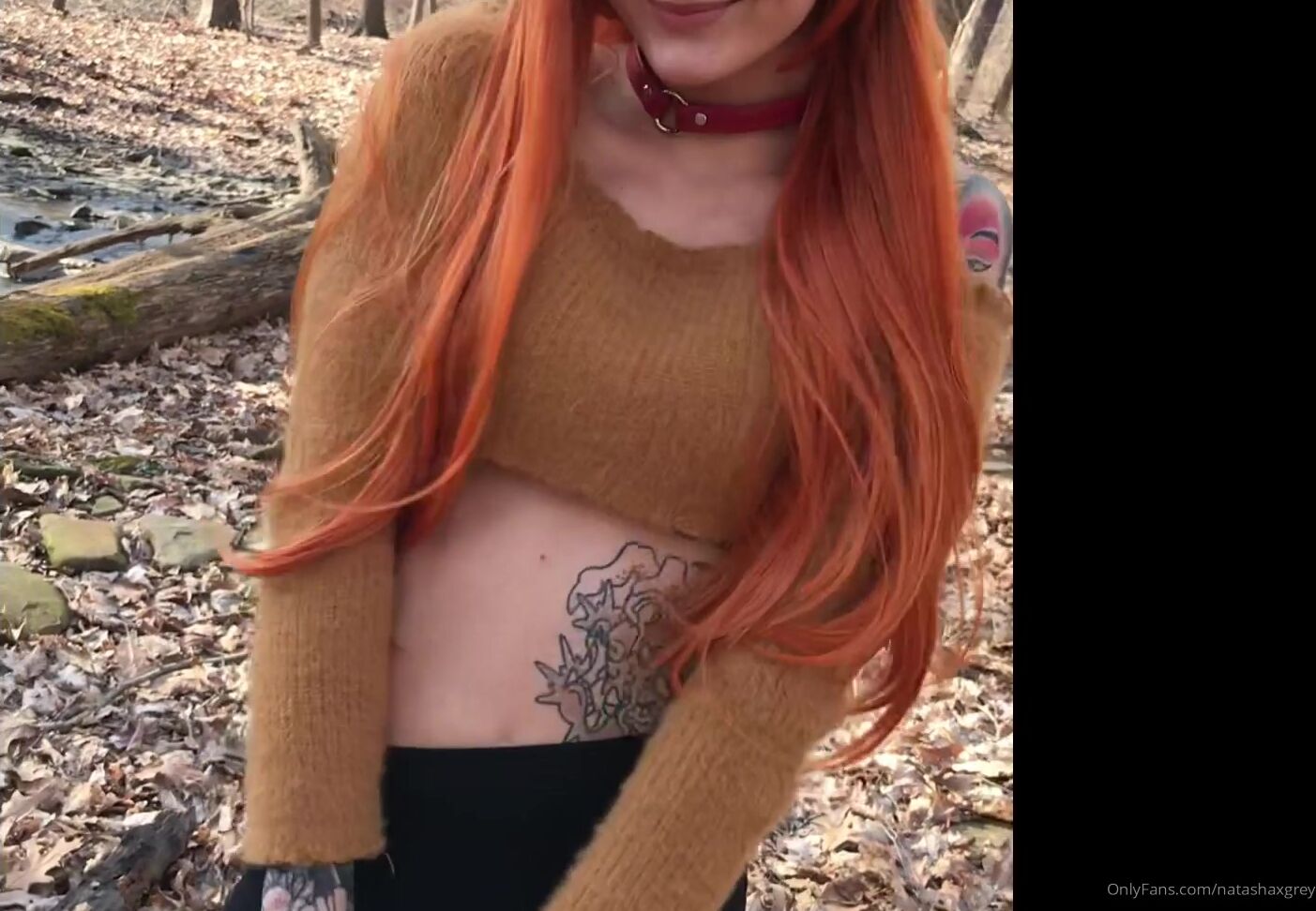 Hellcat Nat Little Horny Fox Gets Caught Masturbating In The Woods Watch Till The End
