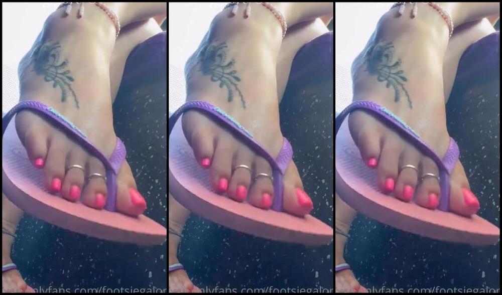 Footsiegalore Onlyfans Flip Flop Friday Just Flipping And Flopping On The Bus I Spotted The Cctv Cameras For The First