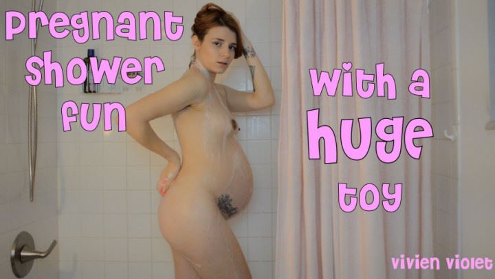 Belly, Big Toys pregnant vivien pregnant shower fun with huge toy
