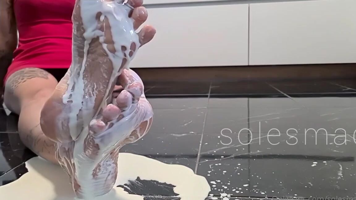 Solesmad Fetish Queen Aka Solesmadvip Onlyfans White Pedi With White Cream On My Soles Mmmmm