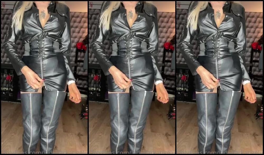 Ladydarkangeluk Onlyfans All Leather For This Mornings Session