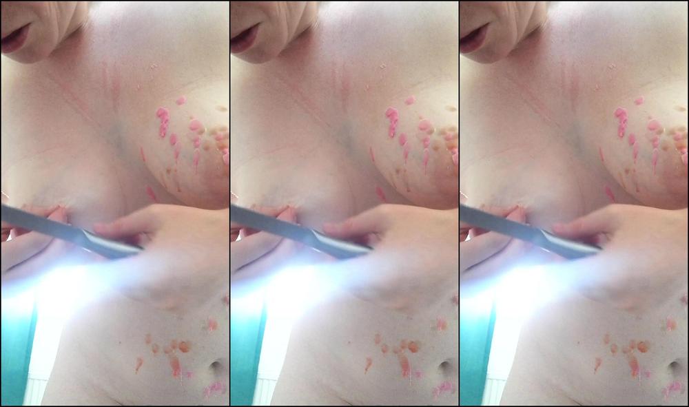 Satinespark Picking Off Candle Wax With Something Sharp