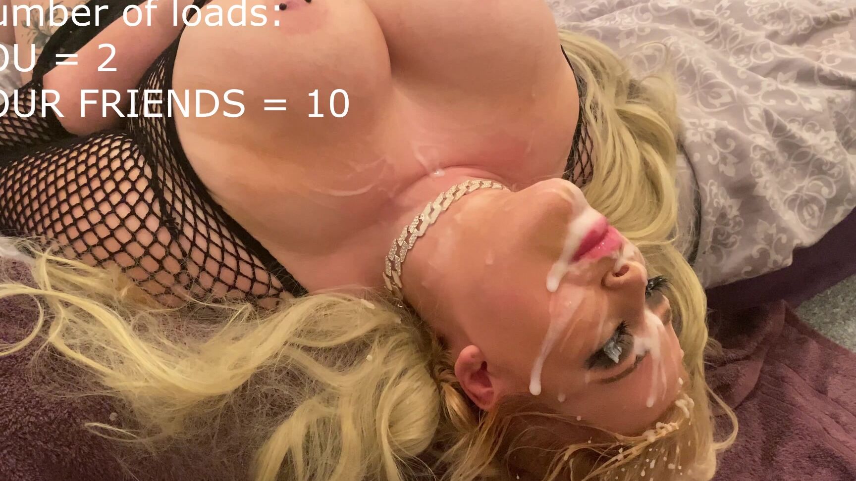 Lulublue X Guy Bukkake Cum Covered Facials