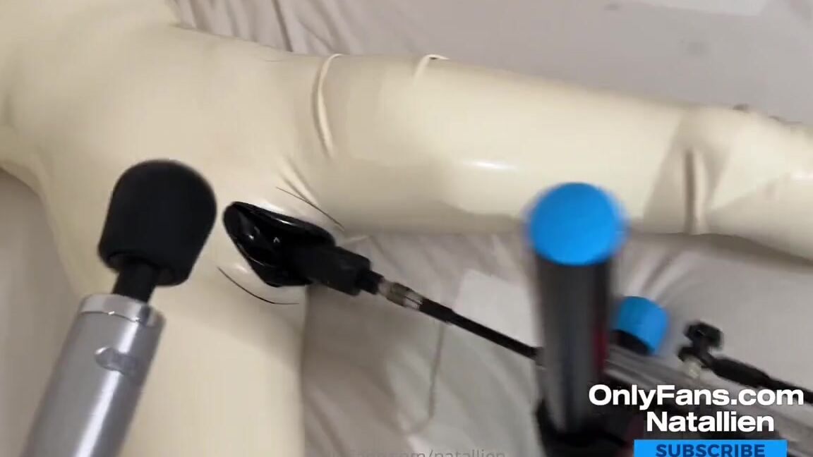 Natallie N Nicknamed Natallien Onlyfans Honestly I Felt In Love With My Condom Suit Fuck Machine Amazing Combo