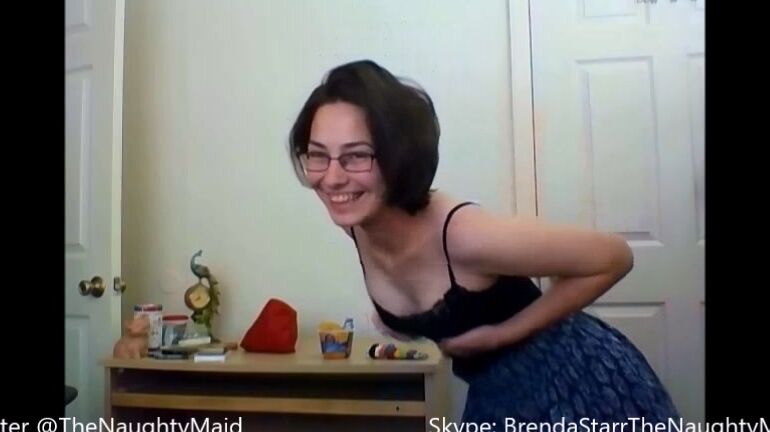 Brendamaid Virgin Plays With Tits Again