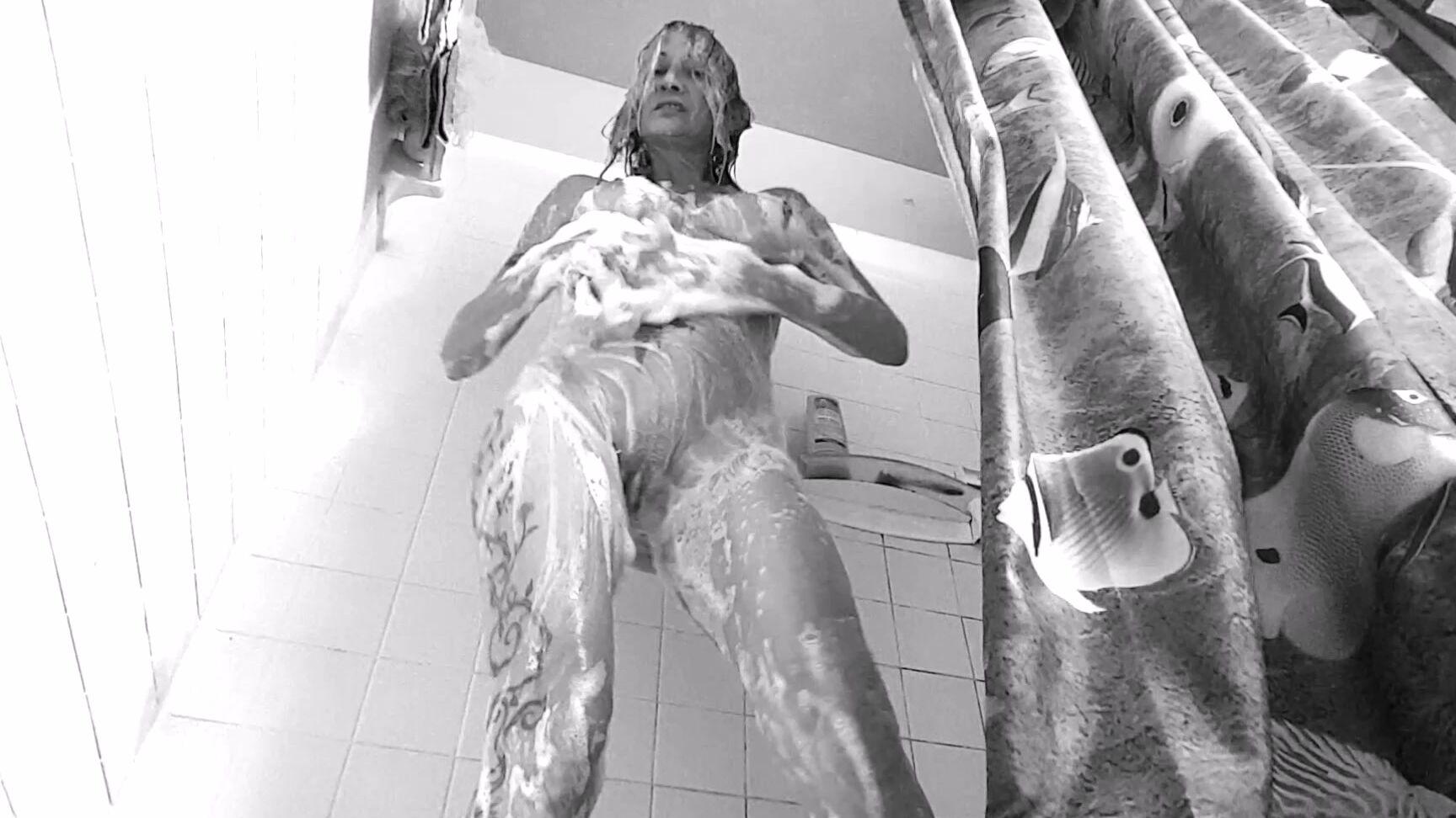 "Stormi Winters" blonde, big tits, nudity/naked, shower scenes, wet & messy the soapy tease Manyvids