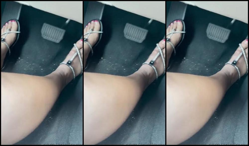 Ariel Love Nicknamed Ariellovexo Onlyfans Live Action Pedal Pumpingdriving In These Sexy New Sandals Had To Show Y All What I Kept Looking