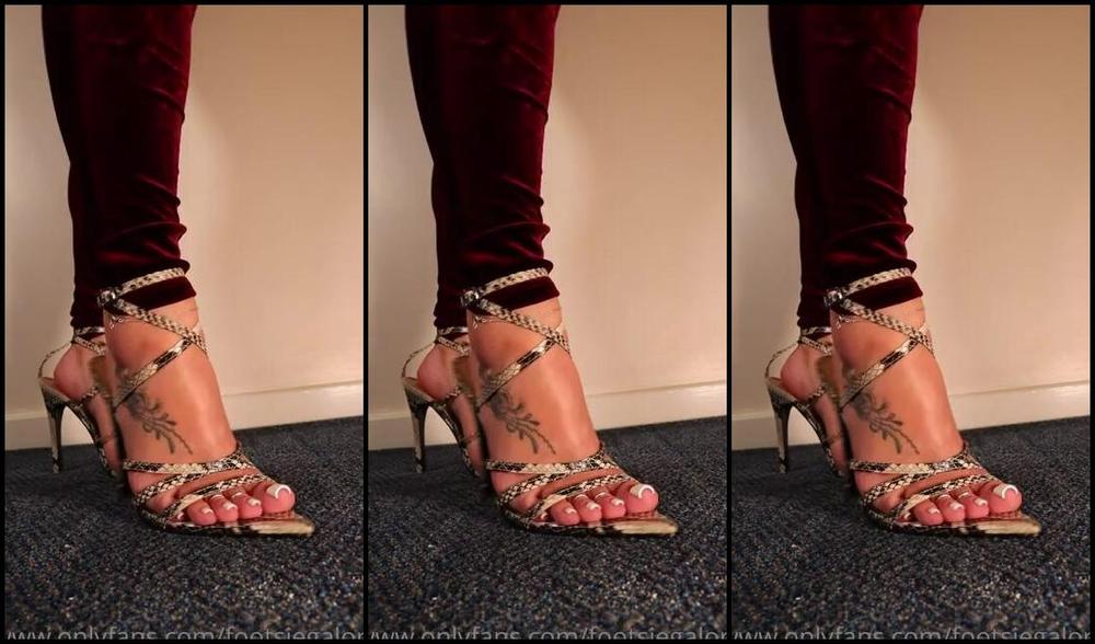 Footsiegalore Onlyfans Snake Skin Heels Are So Sexy I Can T Help But Dance In Them
