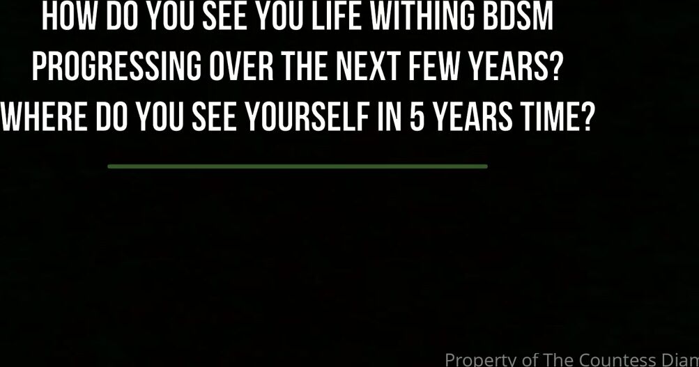 Countess Diamond Aka Countessdiamond Onlyfans Q Ampa 1520 How Do You See Your Life Within Bdsm Progressing Over The Next Few Years