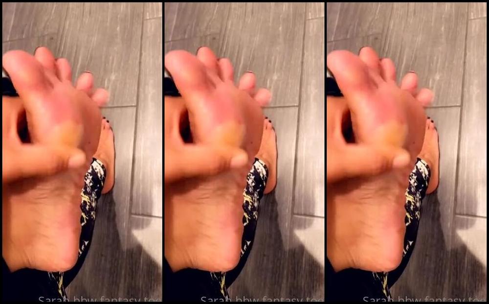 Sarah Bbw Fantasy Toes Aka Comefollowsarah Onlyfans Fresh Out The Gym Shoe After A Work Out