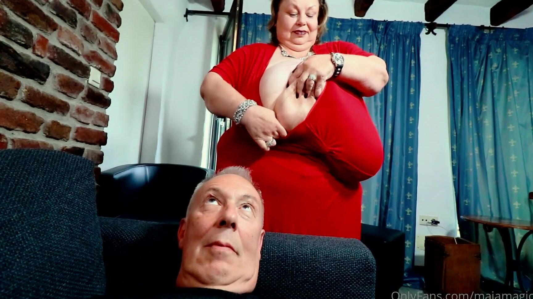 Majamagic M Smothered By Giant Tits Majamagic M