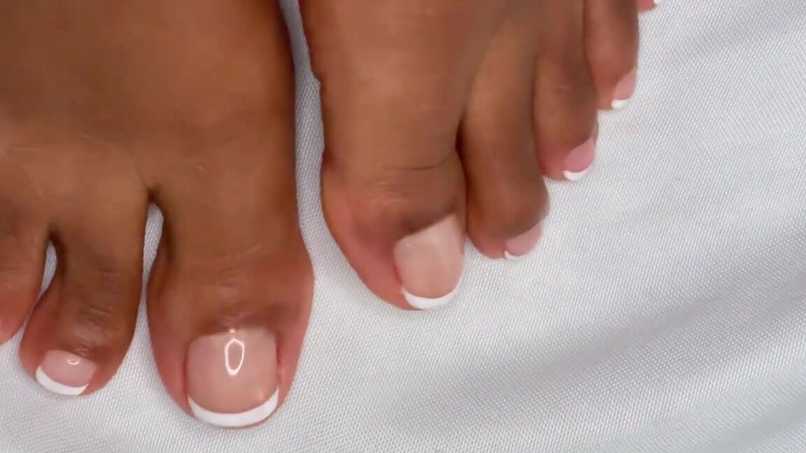 Feet, Ebony Foot Fetish, Foot Fetish, Toe Fetish, Ebony, SFW french pedicure ebony feet ManyVids
