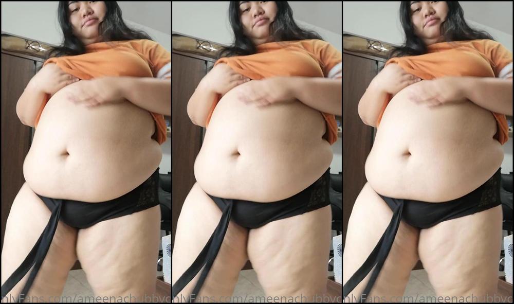 Ameenachubbycutie Morning Empty Belly Jiggle