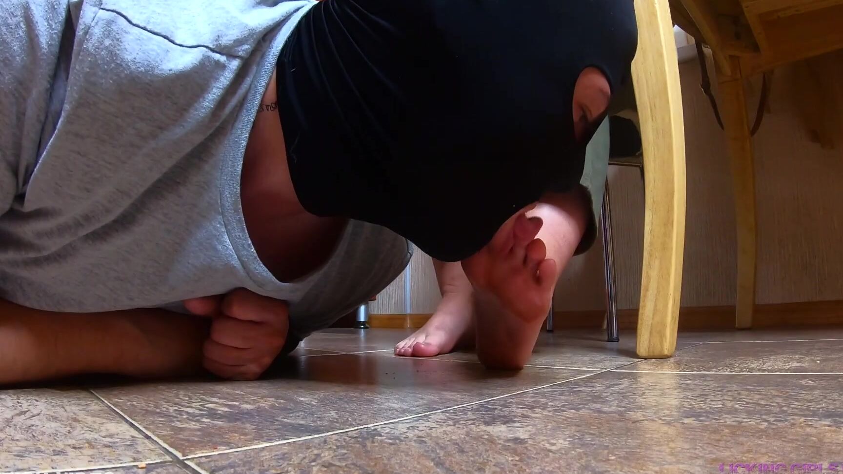 Licking Girls Feet - VALENTINA - Humiliation continues - Tasty pizza. Clips4Sale