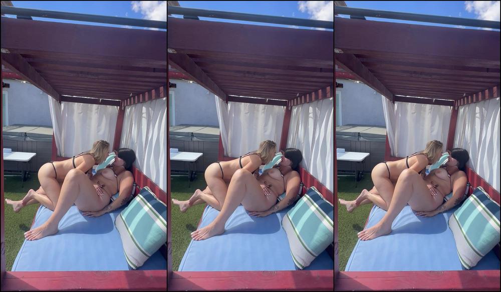 Laineexjade 3252600399 03 26 2024 Day Bed Quickie First Time Cum For Jade Outside On The Day Bed While Our Neighbors Were