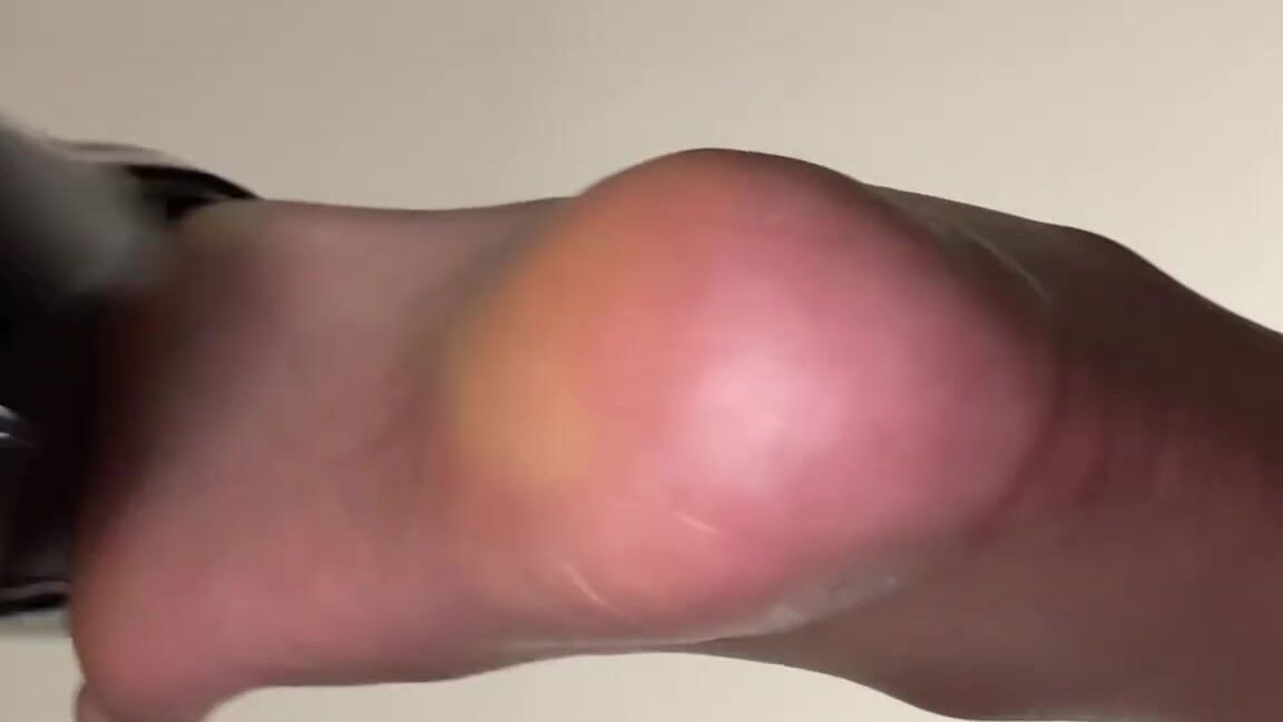 High Heels, Feet, Foot Fetish, Ebony Foot Fetish, Dangling, SFW floor pov of high heels dangling ManyVids