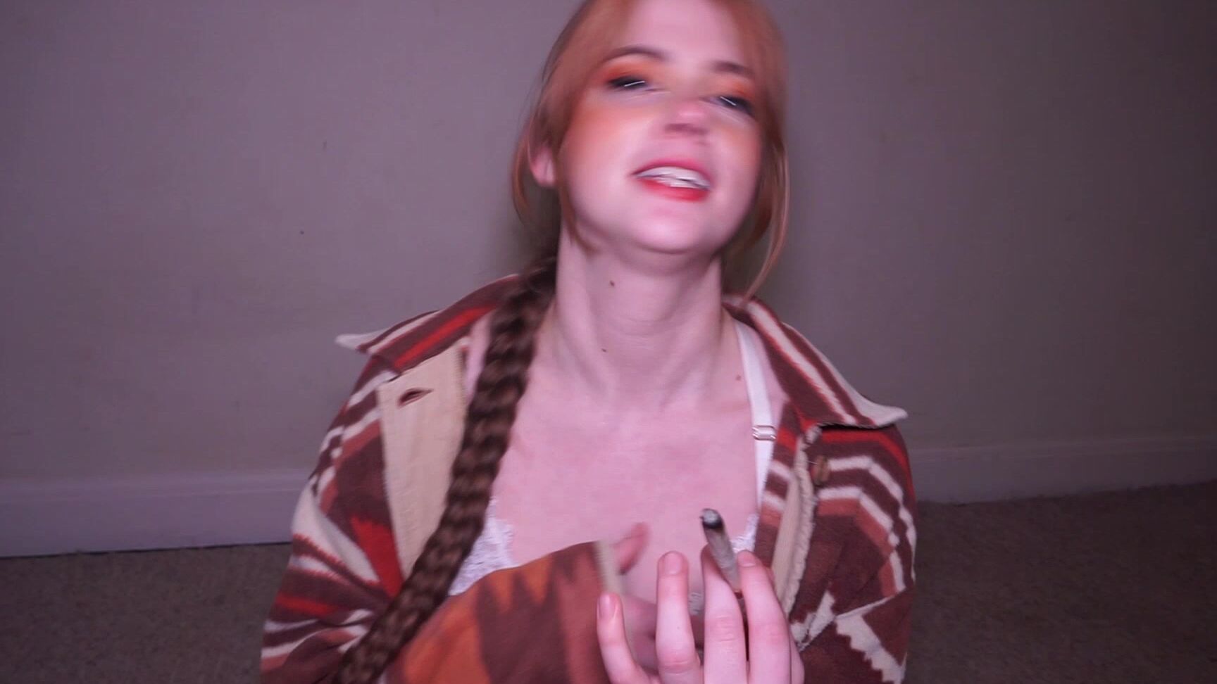 "LongHairLuna" competition, lip fetish, mouth fetish, smoking, teeth Smile of the Year Nominee manyvids