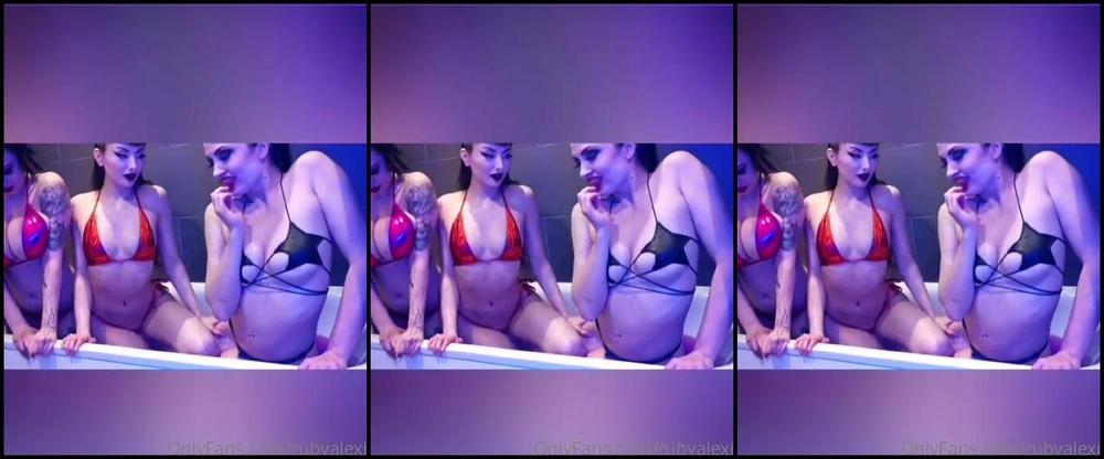 Miss Ruby Alexia Nicknamed Rubyalexia Onlyfans Behind The Scenes Of Goth Girl Bathtime With Sweetseverine Missfortunelondon Full Set Coming