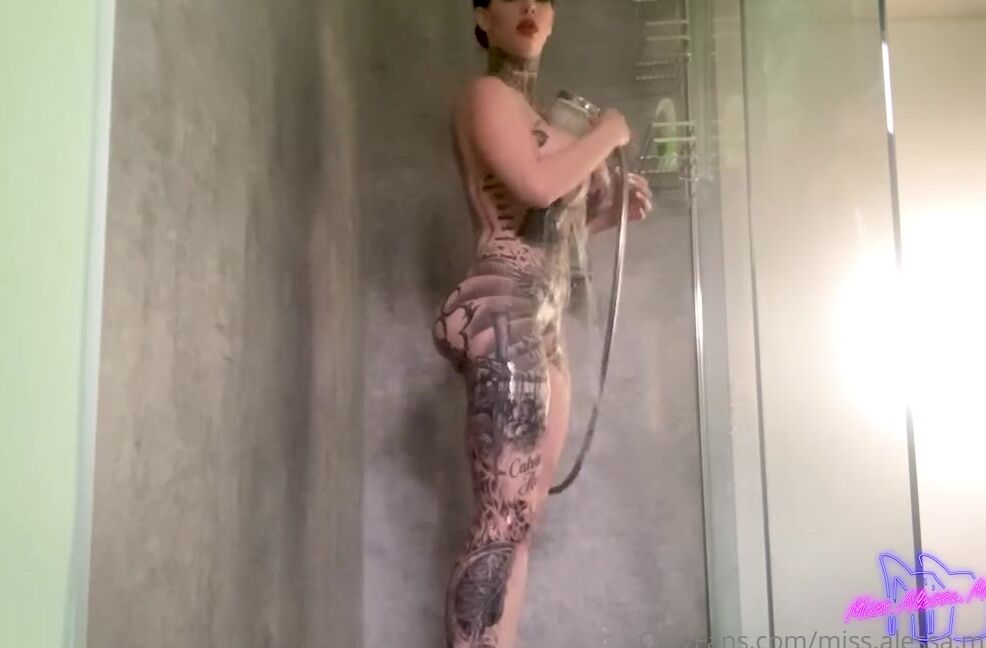 Missalessamilano Onlyfans Full Tattoo Under Shower Now You See With My New Tattoo I Love It Under Shower